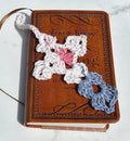 Crochet Cross Bookmark - Multicolor RWB