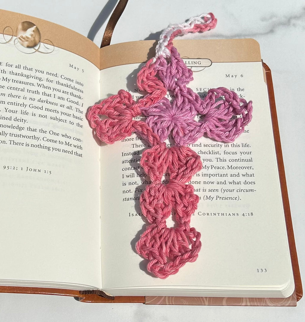 Crochet Cross Bookmark - Multicolor WPP