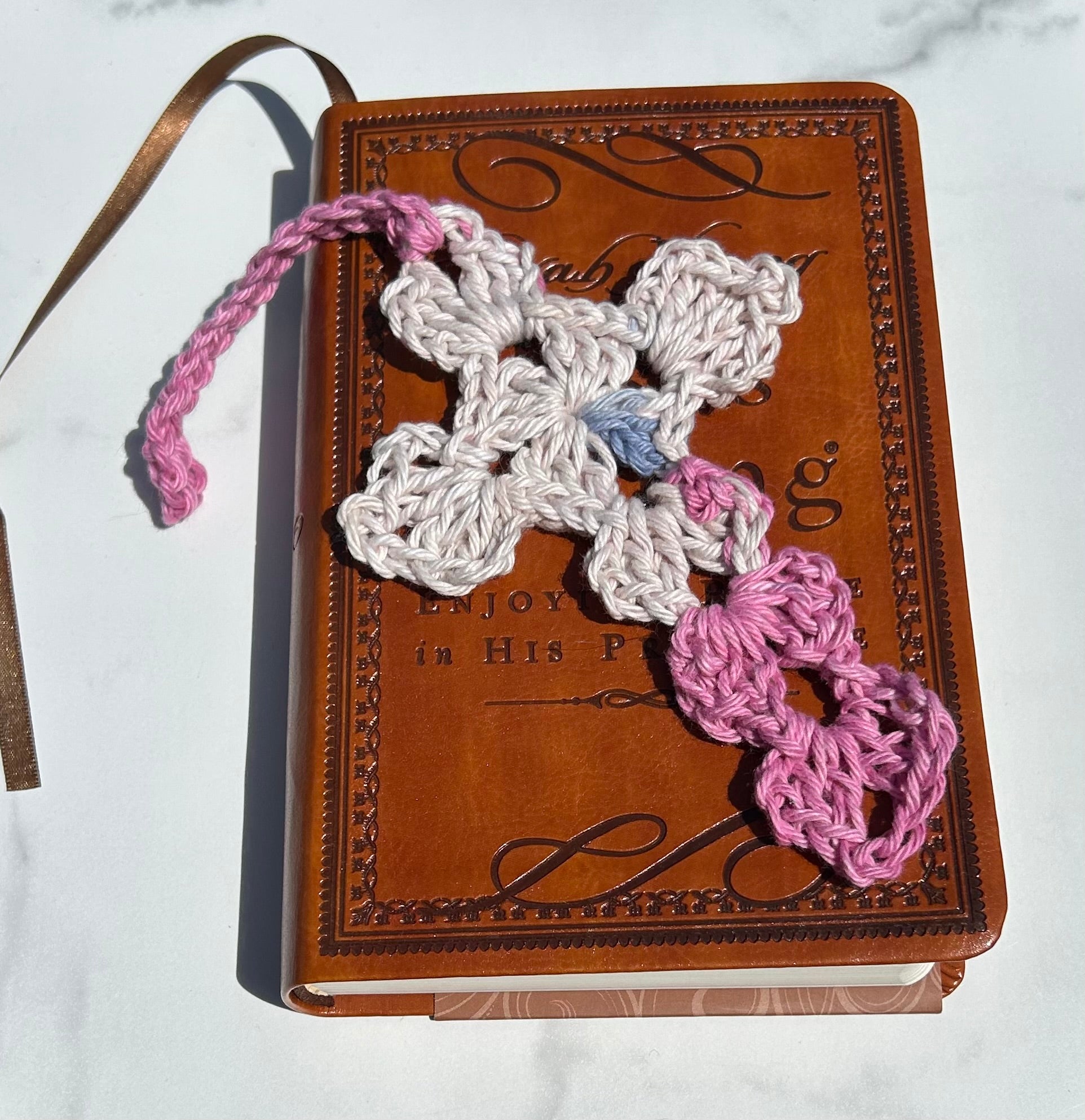 Crochet Cross Bookmark - Multicolor PWB